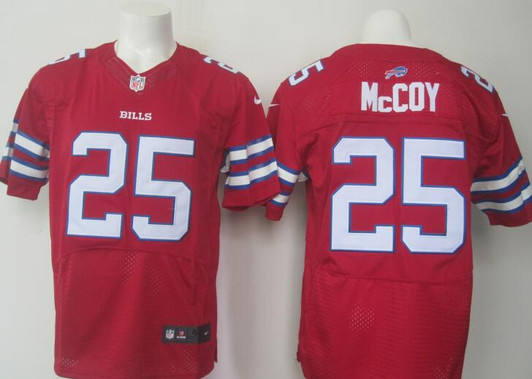 [FULLY STITCHED] #25 Buffalo Bills Lesean Mccoy Red 2015 Limited Football Jersey 
