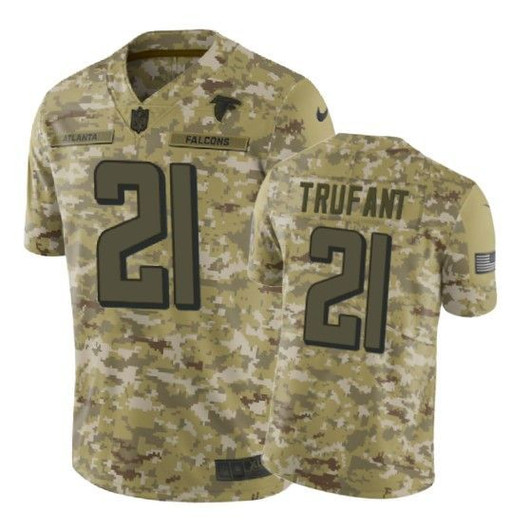 [FULLY STITCHED] Atlanta Falcons Desmond Trufant Camo Limited Football Jersey 