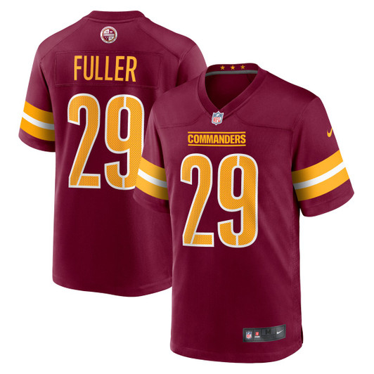 [FULLY STITCHED] Washington Commanders Kendall Fuller Burgundy Style 4 Limited Football Jersey 