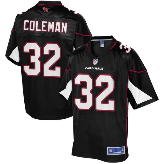 [FULLY STITCHED] Arizona Cardinals Derrick Coleman Alternate Black Limited Football Jersey 