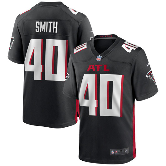 [FULLY STITCHED] Atlanta Falcons Keith Smith American Black Limited Football Jersey 