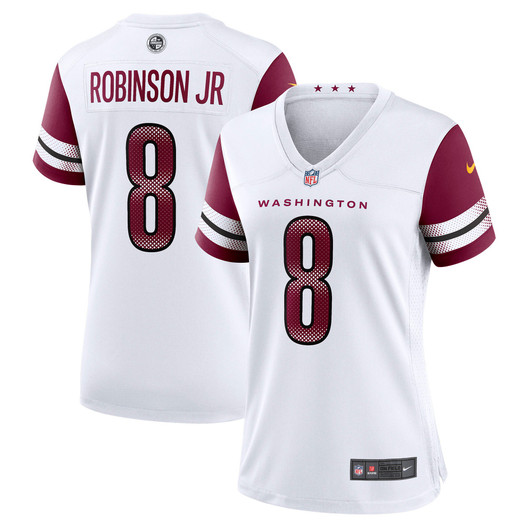 [FULLY STITCHED] Washington Commanders Brian Robinson Jr Away White Style 2 Limited Football Jersey 