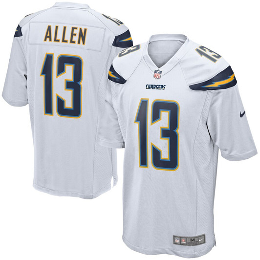 [FULLY STITCHED] Los Angeles Chargers Keenan Allen White Style 2 Limited Football Jersey 
