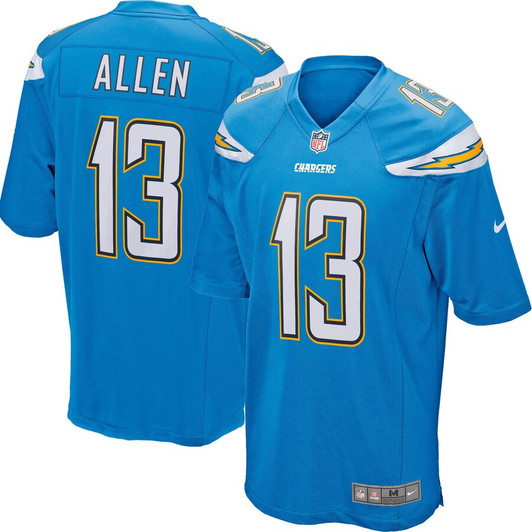 [FULLY STITCHED] Los Angeles Chargers Keenan Allen Powder Blue Style 8 Limited Football Jersey 