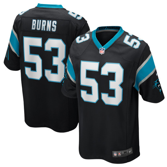 [FULLY STITCHED] Carolina Panthers Brian Burns Black Limited Football Jersey 