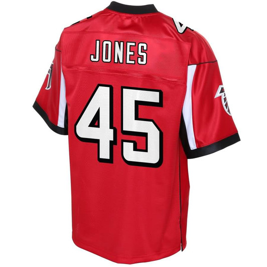 [FULLY STITCHED] Atlanta Falcons Deion Jones Red Style 2 Limited Football Jersey 