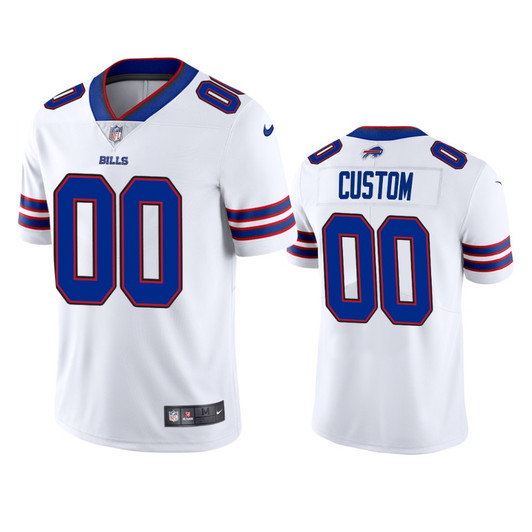 [FULLY STITCHED] Buffalo Bills White Style 4 Limited Football Jersey 