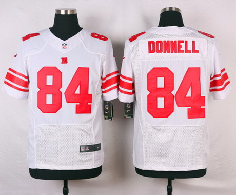 [FULLY STITCHED] #84 New York Giants Larry Donnell White Road Limited Football Jersey 