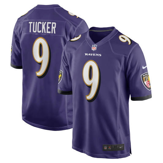 [FULLY STITCHED] Baltimore Ravens Justin Tucker Purple Style 4 Limited Football Jersey 