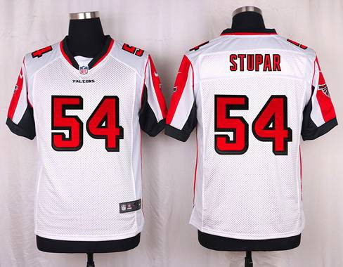 [FULLY STITCHED] #54 Atlanta Falcons Nate Stupar White Road Limited Football Jersey 