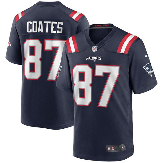 [FULLY STITCHED] New England Patriots Ben Coates Gridiron Navy Limited Football Jersey 