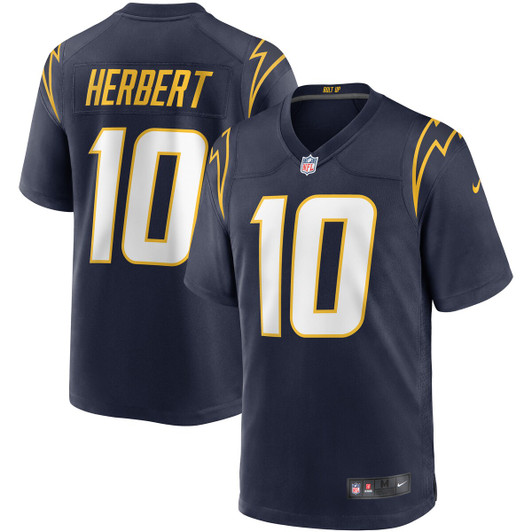 [FULLY STITCHED] Los Angeles Chargers Justin Herbert Gridiron Navy Limited Football Jersey 