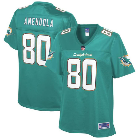 [FULLY STITCHED] Miami Dolphins Danny Amendola American Aqua Limited Football Jersey 