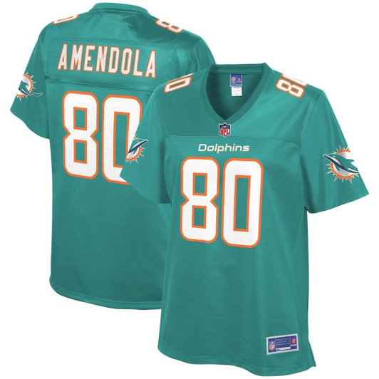 [FULLY STITCHED] Miami Dolphins Danny Amendola Aqua Style 4 Limited Football Jersey 