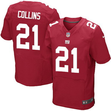 [FULLY STITCHED] #21 New York Giants Landon Collins Red Alternate Limited Football Jersey 