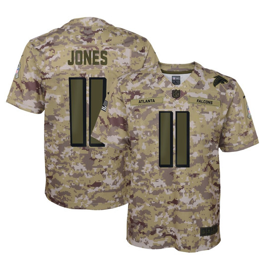 [FULLY STITCHED] Atlanta Falcons Julio Jones Salute To Service Camo Limited Football Jersey 