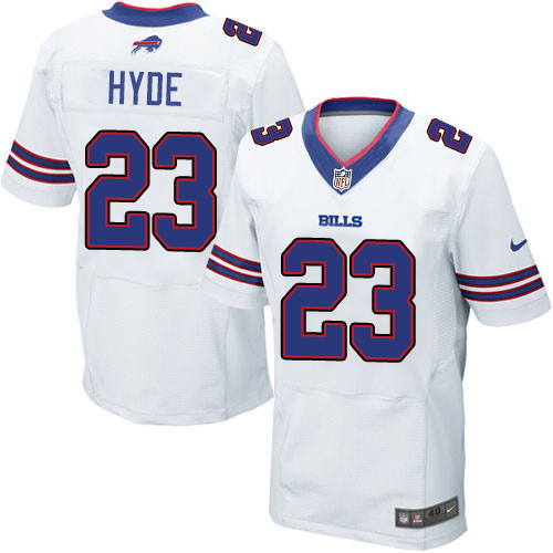 [FULLY STITCHED] #23 Buffalo Bills Micah Hyde White Road Style 3 Limited Football Jersey 