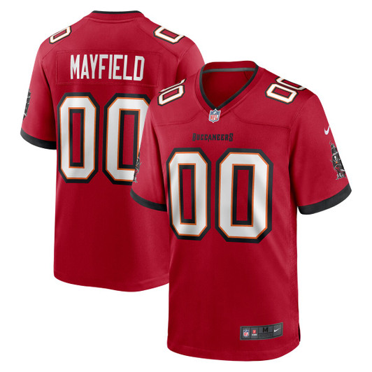[FULLY STITCHED] Tampa Bay Buccaneers Baker Mayfield Red Style 7 Limited Football Jersey 