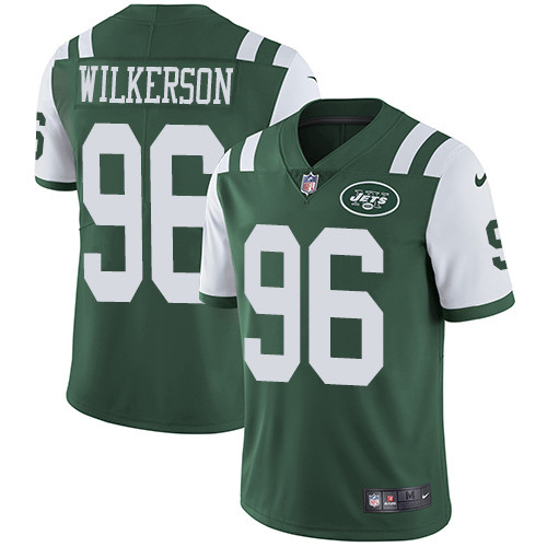 [FULLY STITCHED] #96 New York Jets Muhammad Wilkerson Green Style 2 Limited Football Jersey 