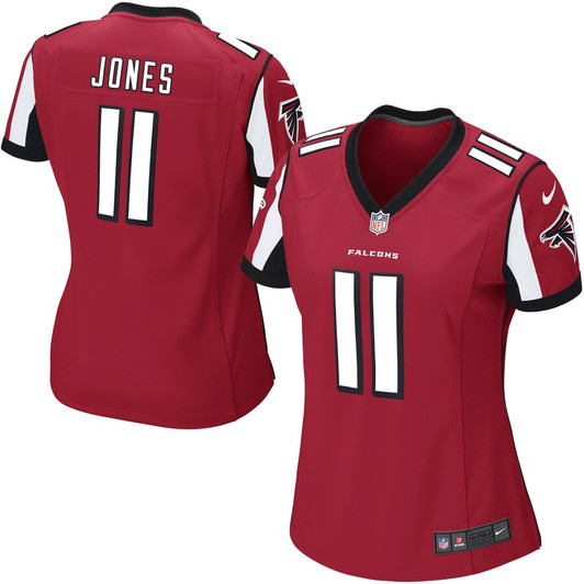 [FULLY STITCHED] Atlanta Falcons Julio Jones Red Style 3 Limited Football Jersey 
