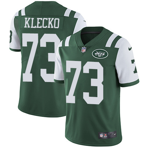 [FULLY STITCHED] #73 New York Jets Joe Klecko Green Style 3 Limited Football Jersey 