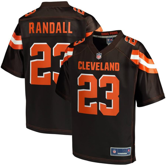 [FULLY STITCHED] Cleveland Browns Damarious Randall Brown Limited Football Jersey 