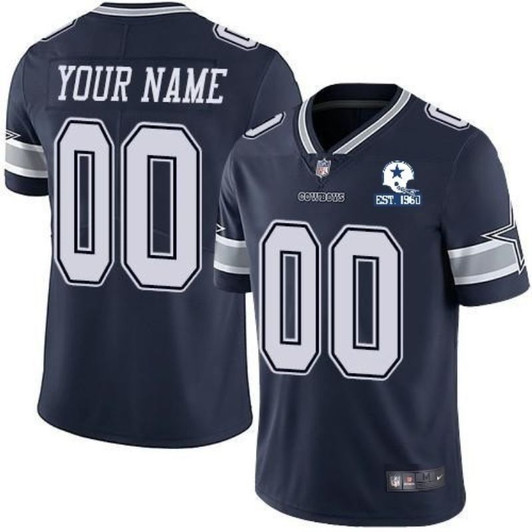 [FULLY STITCHED] Dallas Cowboys 2020 Navy Limited Football Jersey 