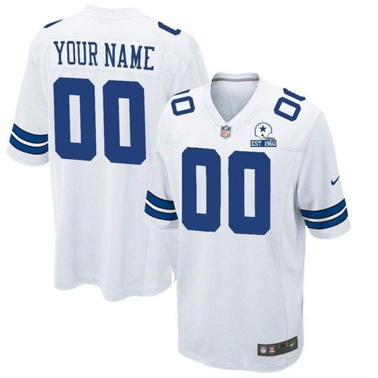 [FULLY STITCHED] Dallas Cowboys 2020 White Limited Football Jersey 