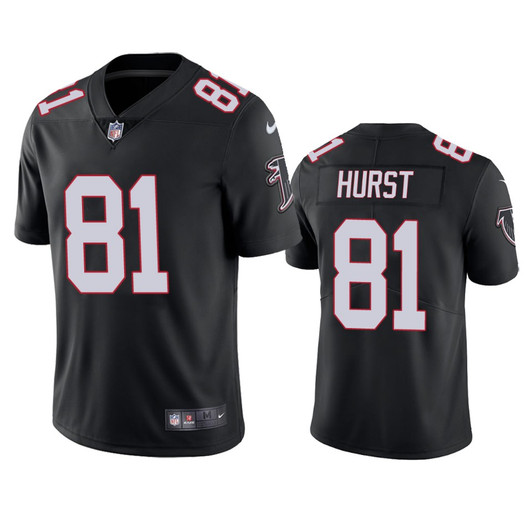 [FULLY STITCHED] Atlanta Falcons Hayden Hurst Black Limited Football Jersey 