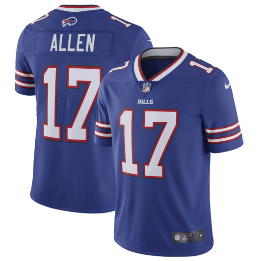 [FULLY STITCHED] Buffalo Bills Josh Allen Royal Style 24 Limited Football Jersey 
