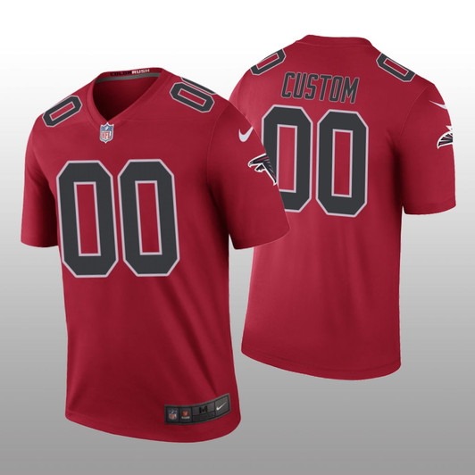 [FULLY STITCHED] Atlanta Falcons Color Rush Red Limited Football Jersey 