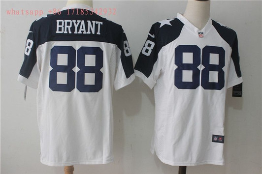 [FULLY STITCHED] #88 Dallas Cowboys Dez Bryant 2020 White Limited Football Jersey 