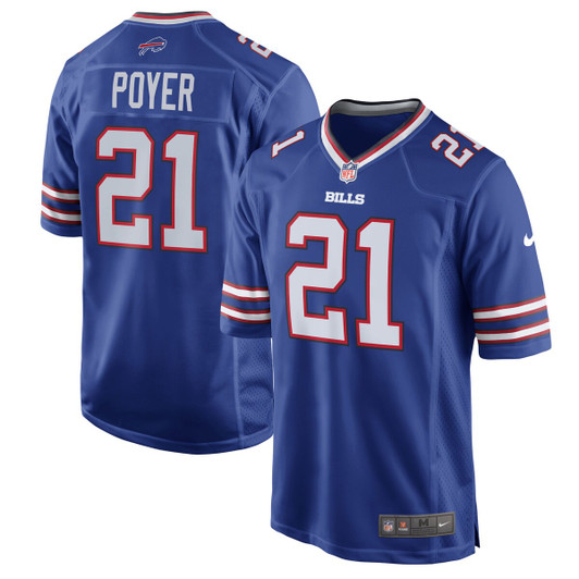 [FULLY STITCHED] Buffalo Bills Jordan Poyer Royal Style 5 Limited Football Jersey 