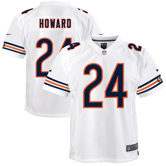 [FULLY STITCHED] Chicago Bears Jordan Howard White Limited Football Jersey 