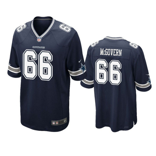[FULLY STITCHED] Dallas Cowboys Connor Mcgovern 2019 Draft Navy Limited Football Jersey 
