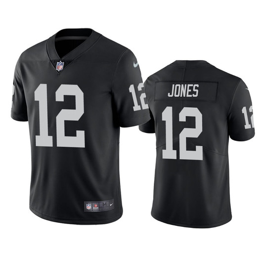 [FULLY STITCHED] Oakland Raiders Zay Jones Black Limited Football Jersey 