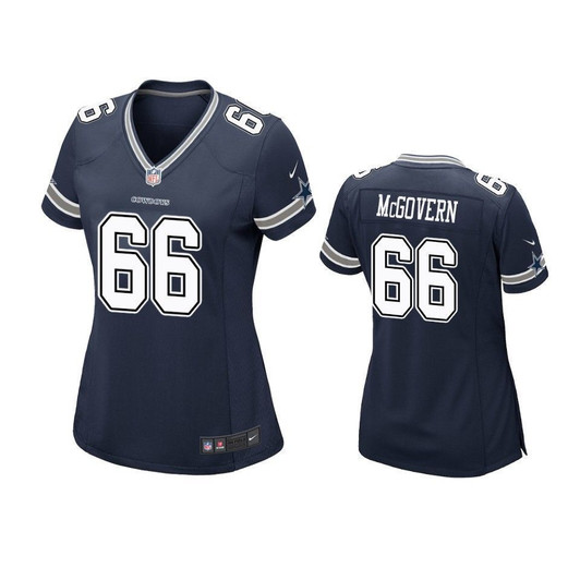 [FULLY STITCHED] Dallas Cowboys Connor Mcgovern 2019 Draft Navy Style 3 Limited Football Jersey 