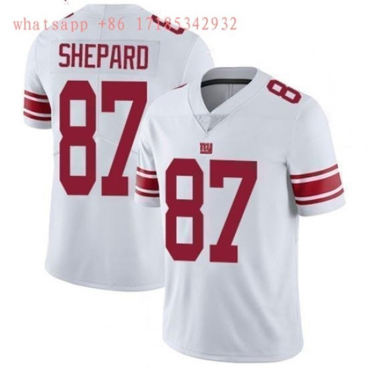[FULLY STITCHED] #87 New York Giants Sterling Shepard 2020 White Limited Football Jersey 