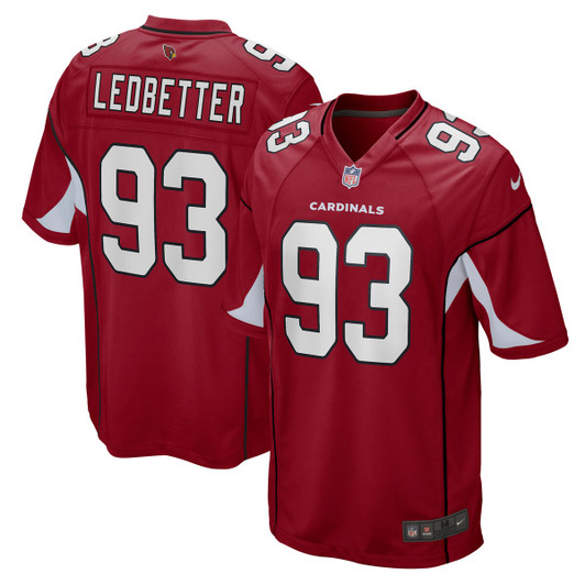 [FULLY STITCHED] Arizona Cardinals Jonathan Ledbetter Cardinal Style 2 Limited Football Jersey 