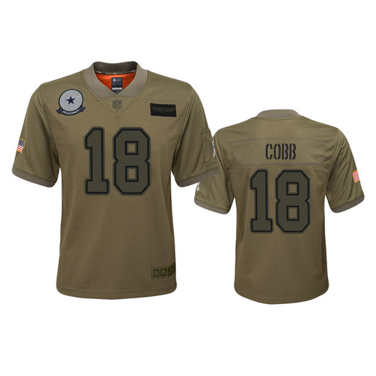 [FULLY STITCHED] Dallas Cowboys Randall Cobb Camo 2019 Salute To Service Style 2 Limited Football Jersey 