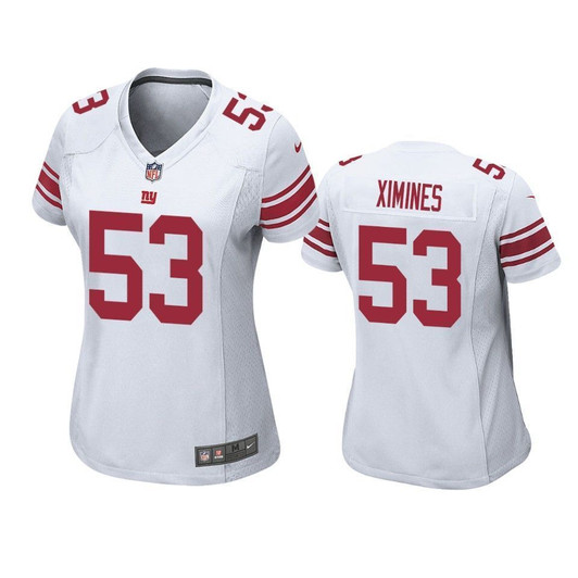 [FULLY STITCHED] New York Giants Oshane Ximines 2019 Draft White Style 2 Limited Football Jersey 