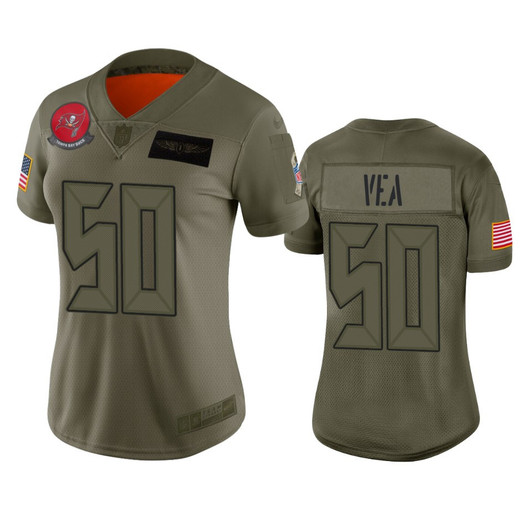 [FULLY STITCHED] Tampa Bay Buccaneers Vita Vea Camo 2019 Salute To Service Limited Football Jersey 