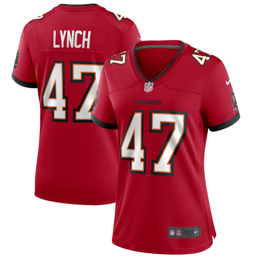 [FULLY STITCHED] Tampa Bay Buccaneers John Lynch American Red Limited Football Jersey 