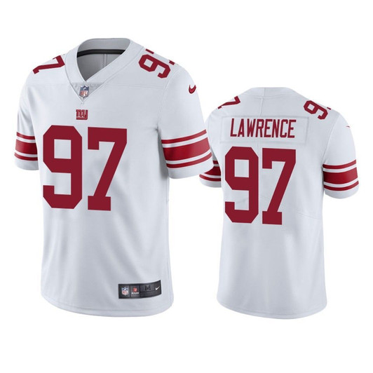 [FULLY STITCHED] New York Giants Dexter Lawrence 2019 Draft White Limited Football Jersey 