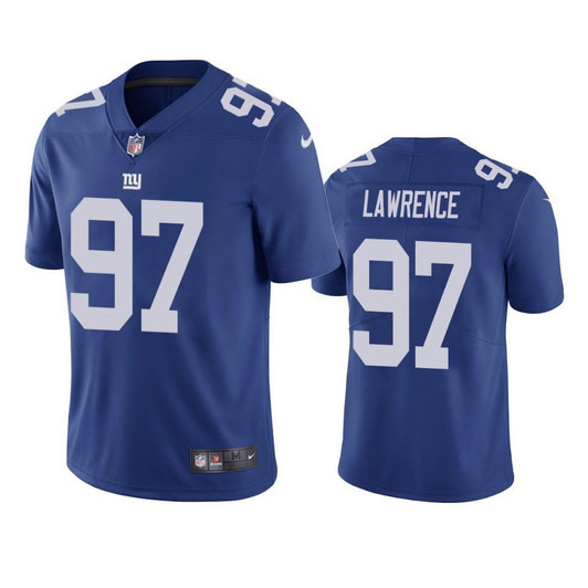 [FULLY STITCHED] New York Giants Dexter Lawrence 2019 Draft Royal Style 2 Limited Football Jersey 