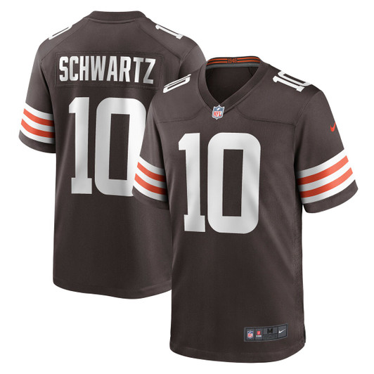 [FULLY STITCHED] Cleveland Browns Anthony Schwartz Brown Style 3 Limited Football Jersey 