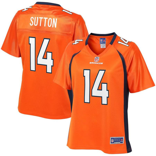 [FULLY STITCHED] Denver Broncos Courtland Sutton Orange Style 2 Limited Football Jersey 