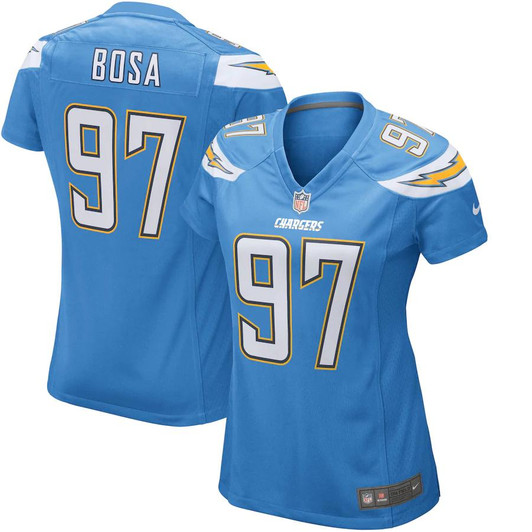 [FULLY STITCHED] Los Angeles Chargers Joey Bosa Gridiron Powder Blue Limited Football Jersey 