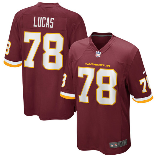 [FULLY STITCHED] Washington Football Team Cornelius Lucas American Burgundy Limited Football Jersey 