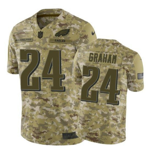 [FULLY STITCHED] Philadelphia Eagles Corey Graham Camo Limited Football Jersey 